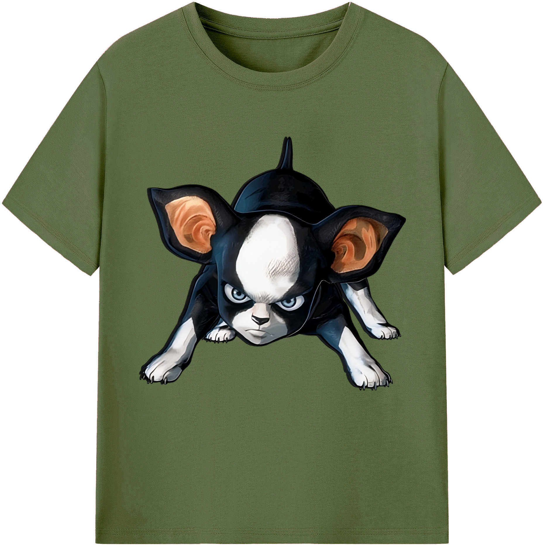 （画像用） ジョジョの奇妙な冒険 イギー JoJo's Bizarre Adventure Iggy 綿100％半袖Tシャツ（フロントプリント）